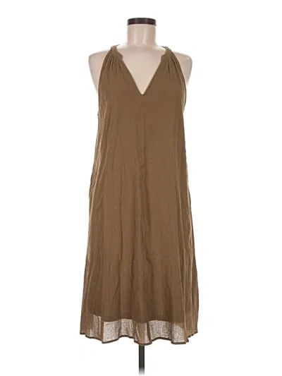 Pre-owned Garnet Hill Casual Dress In Brown