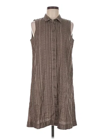 Pre-owned Garnet Hill Casual Dress In Brown