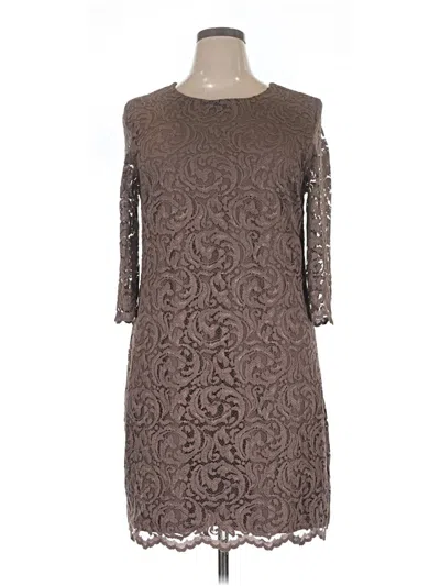 Pre-owned Garnet Hill Casual Dress In Brown