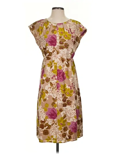 Pre-owned Garnet Hill Casual Dress In Brown