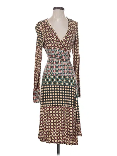 Pre-owned Garnet Hill Casual Dress In Brown