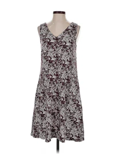 Pre-owned Garnet Hill Casual Dress In Burgundy