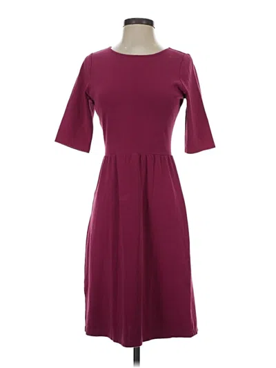 Pre-owned Garnet Hill Casual Dress In Burgundy