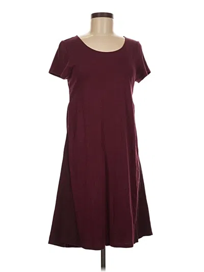Pre-owned Garnet Hill Casual Dress In Burgundy