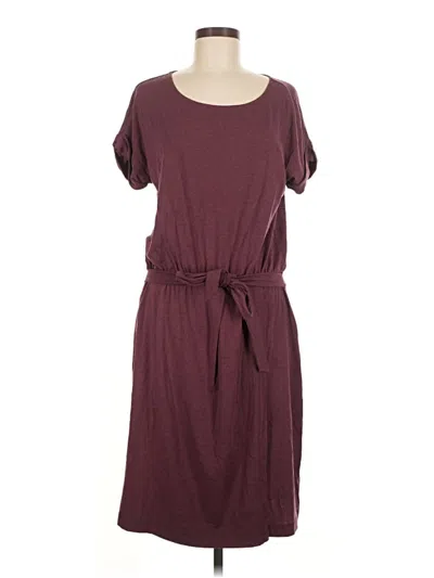 Pre-owned Garnet Hill Casual Dress In Burgundy