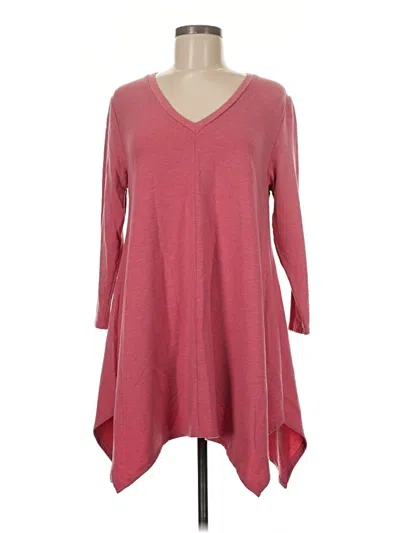 Pre-owned Garnet Hill Casual Dress In Burgundy