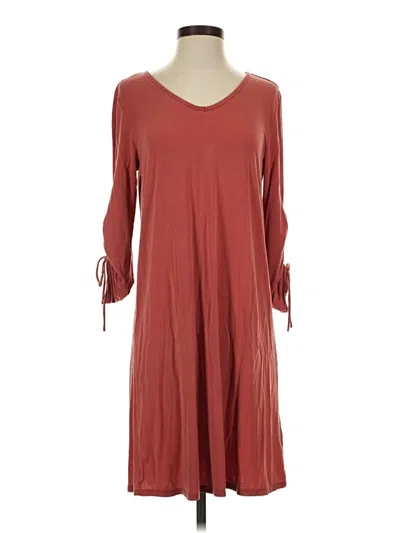 Pre-owned Garnet Hill Casual Dress In Burgundy