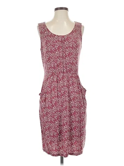 Pre-owned Garnet Hill Casual Dress In Burgundy