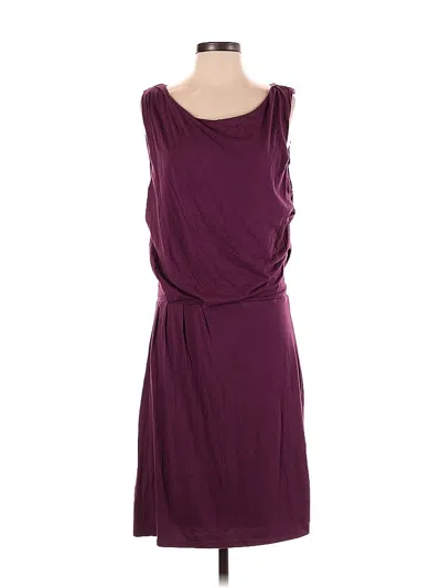 Pre-owned Garnet Hill Casual Dress In Burgundy