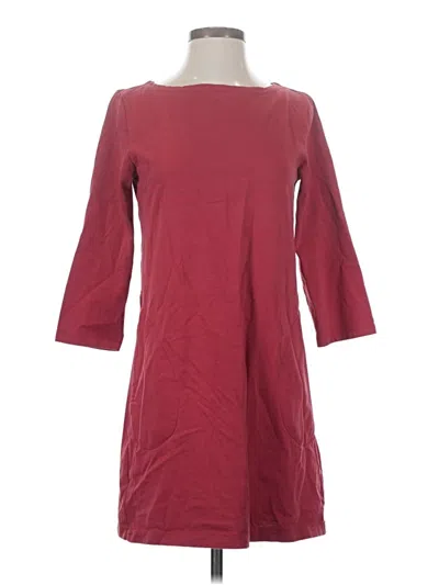 Pre-owned Garnet Hill Casual Dress In Burgundy