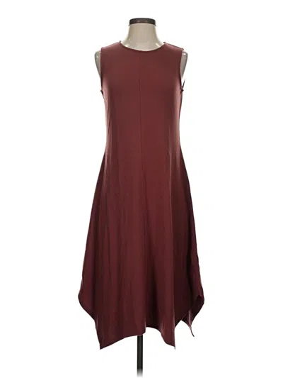 Pre-owned Garnet Hill Casual Dress In Burgundy