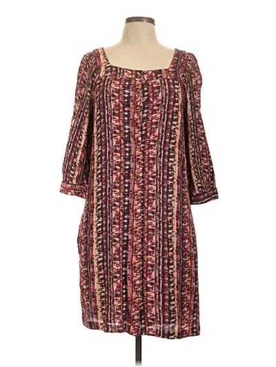 Pre-owned Garnet Hill Casual Dress In Burgundy