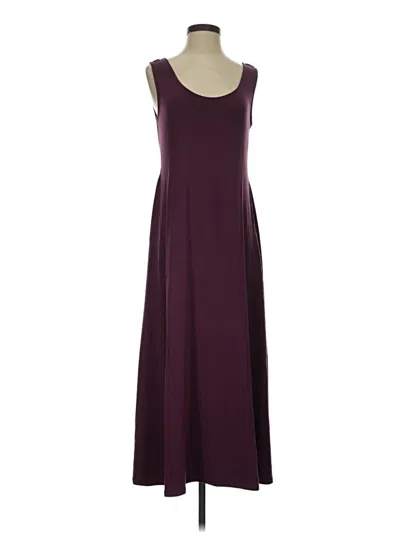 Pre-owned Garnet Hill Casual Dress In Burgundy