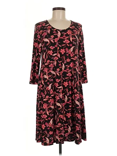 Pre-owned Garnet Hill Casual Dress In Burgundy