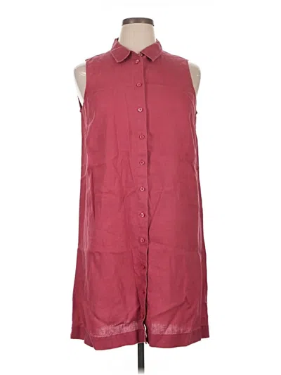 Pre-owned Garnet Hill Casual Dress In Burgundy
