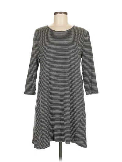 Pre-owned Garnet Hill Casual Dress In Gray