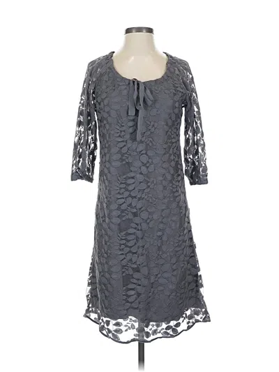 Pre-owned Garnet Hill Casual Dress In Gray