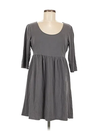 Pre-owned Garnet Hill Casual Dress In Gray