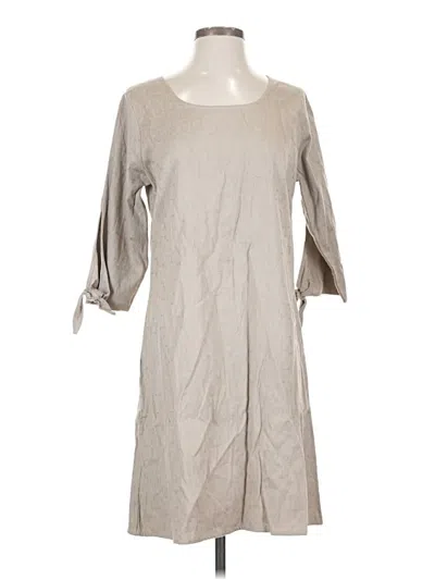 Pre-owned Garnet Hill Casual Dress In Gray