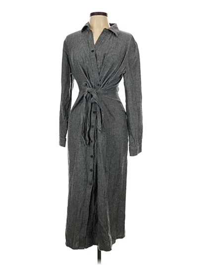 Pre-owned Garnet Hill Casual Dress In Gray