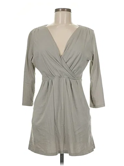 Pre-owned Garnet Hill Casual Dress In Gray