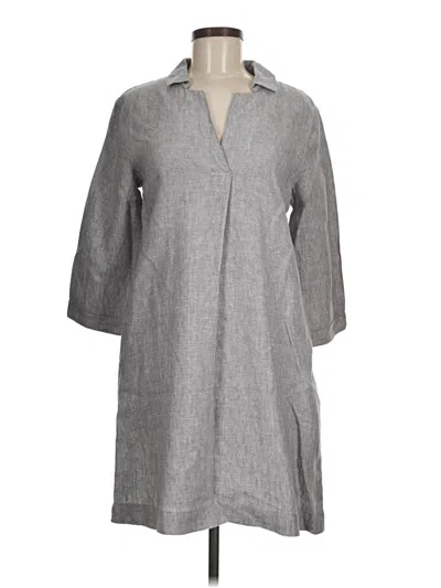 Pre-owned Garnet Hill Casual Dress In Gray