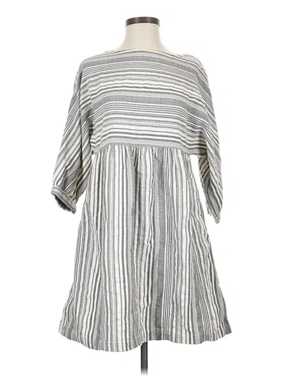 Pre-owned Garnet Hill Casual Dress In Gray