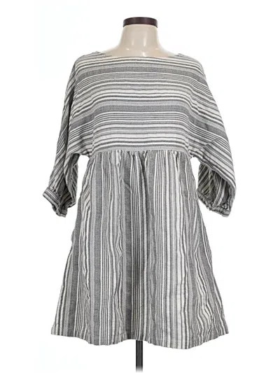 Pre-owned Garnet Hill Casual Dress In Gray