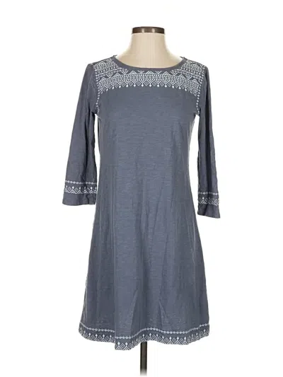 Pre-owned Garnet Hill Casual Dress In Gray