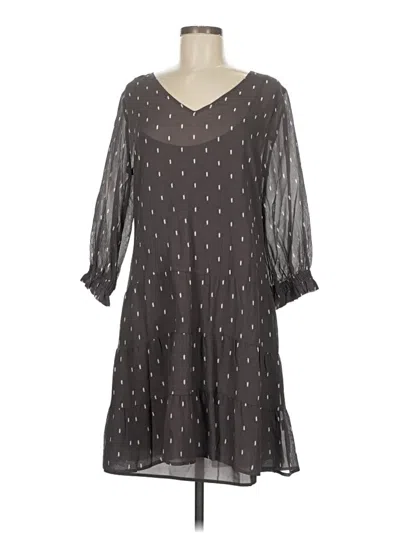 Pre-owned Garnet Hill Casual Dress In Gray