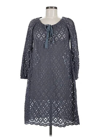 Pre-owned Garnet Hill Casual Dress In Gray