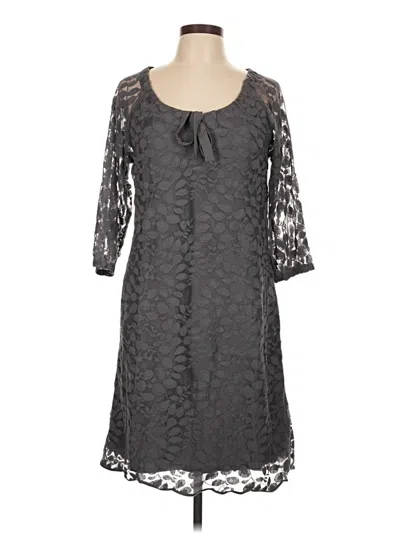 Pre-owned Garnet Hill Casual Dress In Gray