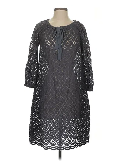 Pre-owned Garnet Hill Casual Dress In Gray