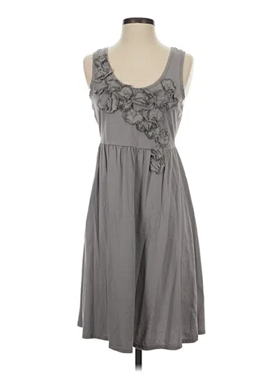 Pre-owned Garnet Hill Casual Dress In Gray