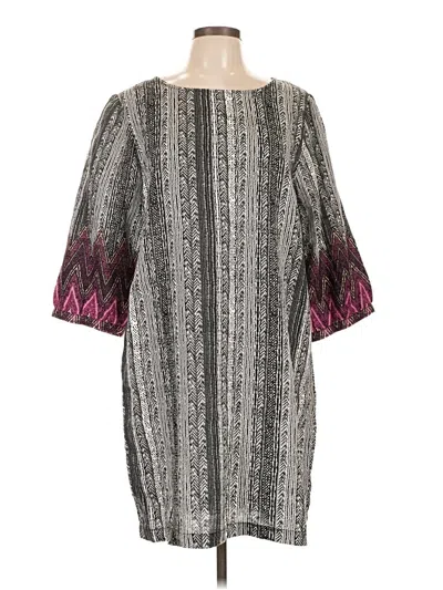 Pre-owned Garnet Hill Casual Dress In Gray