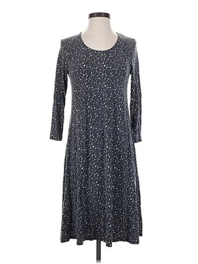 Pre-owned Garnet Hill Casual Dress In Gray