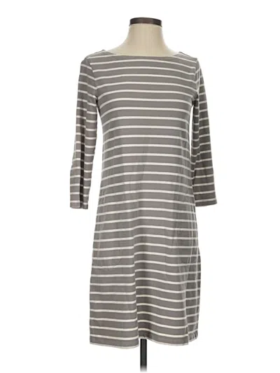 Pre-owned Garnet Hill Casual Dress In Gray