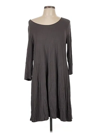 Pre-owned Garnet Hill Casual Dress In Gray