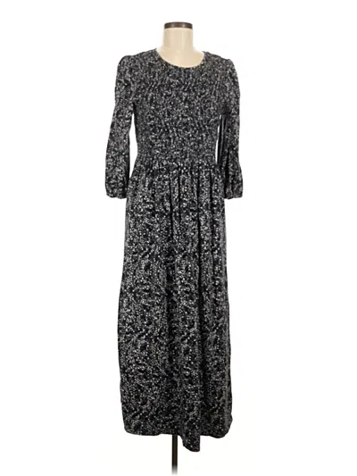 Pre-owned Garnet Hill Casual Dress In Gray