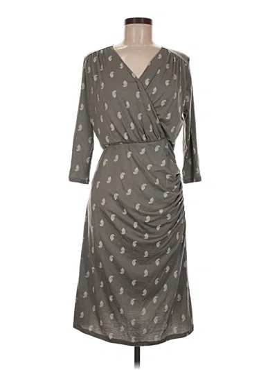 Pre-owned Garnet Hill Casual Dress In Gray