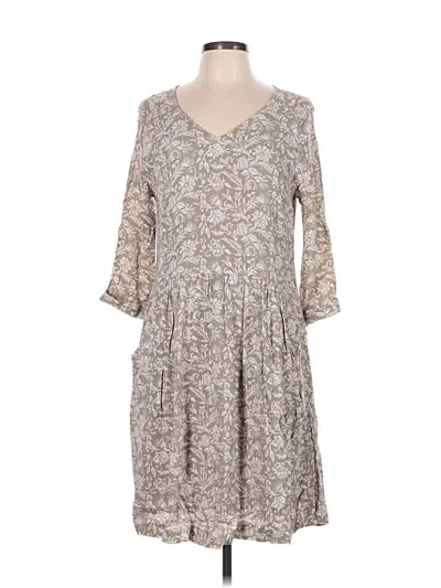Pre-owned Garnet Hill Casual Dress In Gray