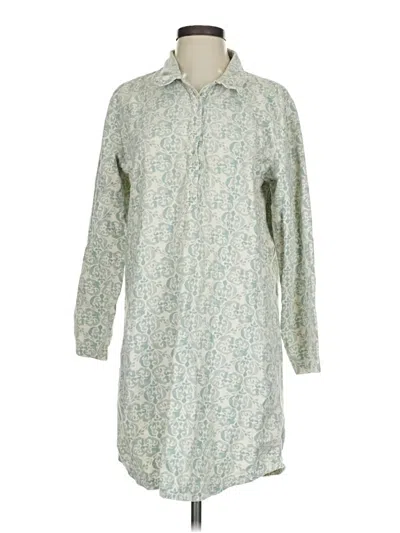 Pre-owned Garnet Hill Casual Dress In Green