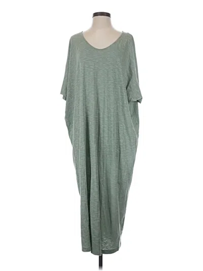 Pre-owned Garnet Hill Casual Dress In Green