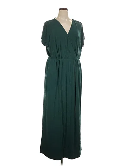 Pre-owned Garnet Hill Casual Dress In Green