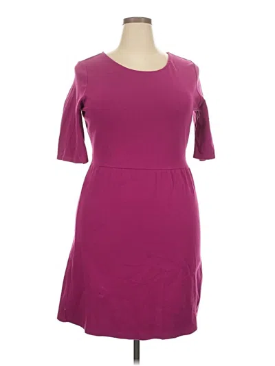 Pre-owned Garnet Hill Casual Dress In Purple