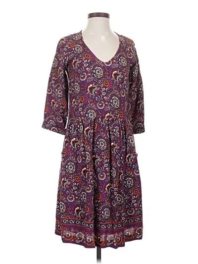 Pre-owned Garnet Hill Casual Dress In Purple