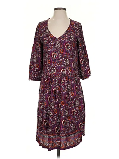 Pre-owned Garnet Hill Casual Dress In Purple