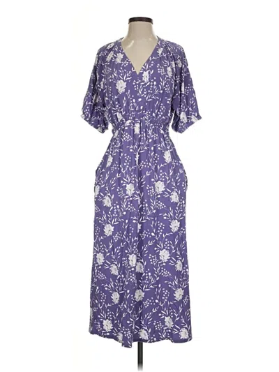 Pre-owned Garnet Hill Casual Dress In Purple