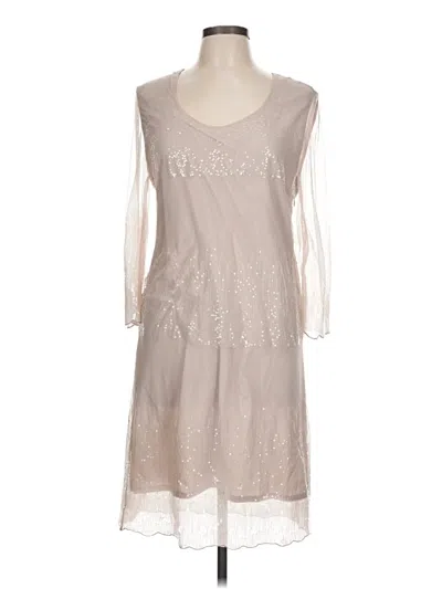 Pre-owned Garnet Hill Casual Dress In Silver