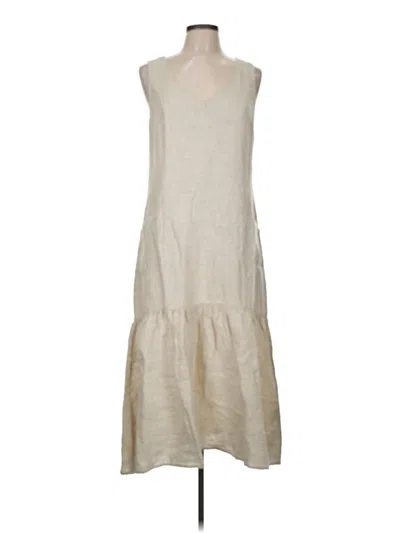 Pre-owned Garnet Hill Casual Dress In Tan